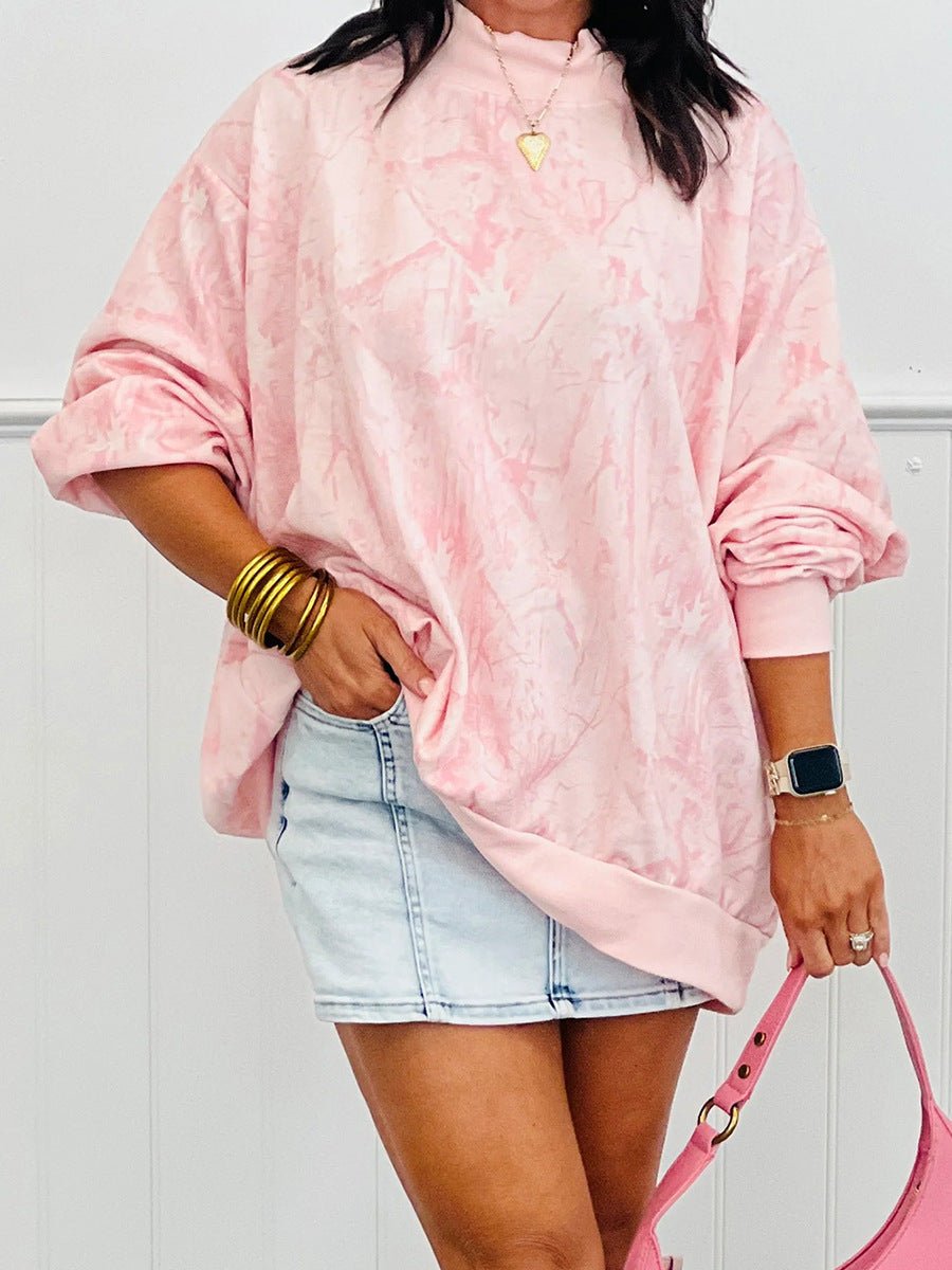 Women's Minimalist Printed Long-sleeve Crewneck Sweatshirt | Luxury Home Accessories | Heulog Glow
