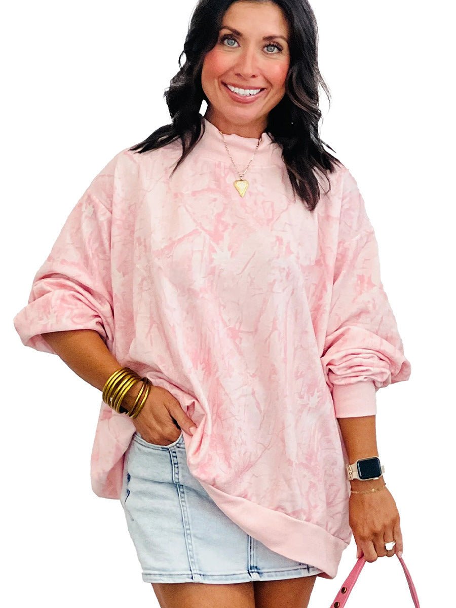Women's Minimalist Printed Long-sleeve Crewneck Sweatshirt | Luxury Home Accessories | Heulog Glow