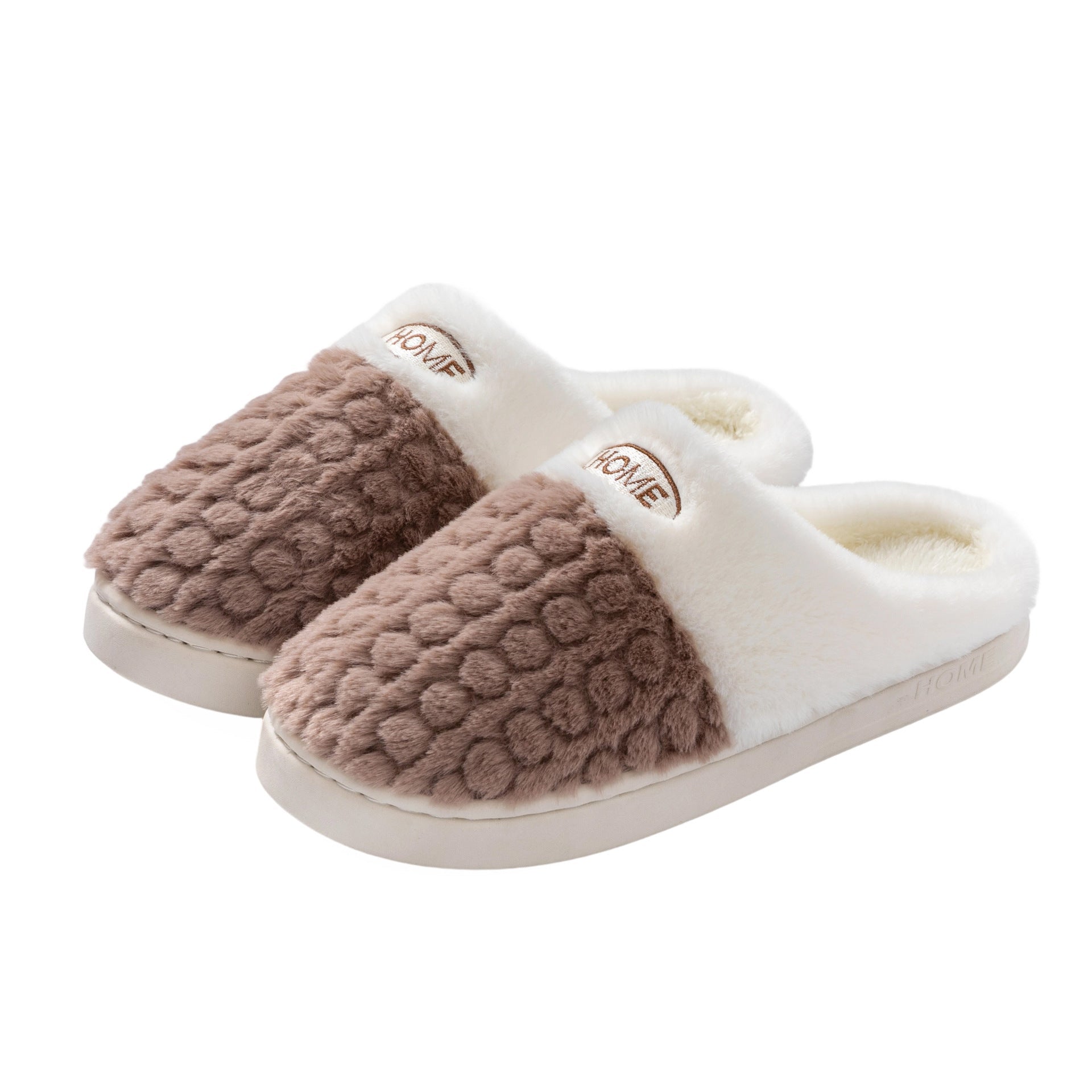 Women's Non-slip Thick Bottom Color Matching Cotton Slippers | Luxury Home Accessories | Heulog Glow