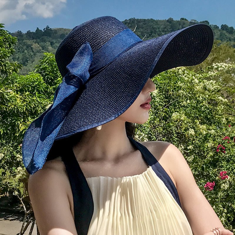 Women's Seaside Summer Vacation Foldable Sun Hat With Wide Brim | Luxury Home Accessories | Heulog Glow