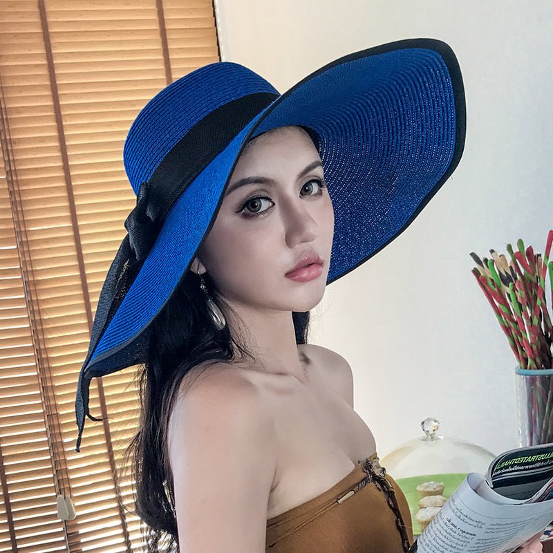 Women's Seaside Summer Vacation Foldable Sun Hat With Wide Brim | Luxury Home Accessories | Heulog Glow