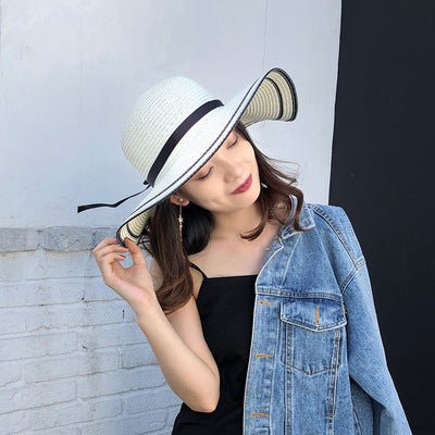 Women's Seaside Summer Vacation Foldable Sun Hat With Wide Brim | Luxury Home Accessories | Heulog Glow