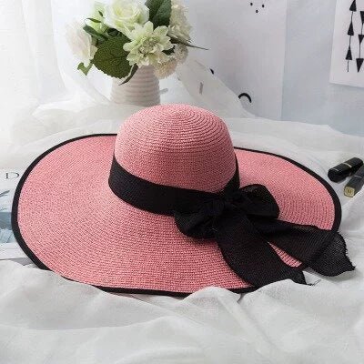 Women's Seaside Summer Vacation Foldable Sun Hat With Wide Brim | Luxury Home Accessories | Heulog Glow