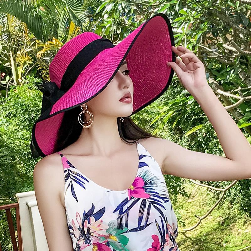 Women's Seaside Summer Vacation Foldable Sun Hat With Wide Brim | Luxury Home Accessories | Heulog Glow