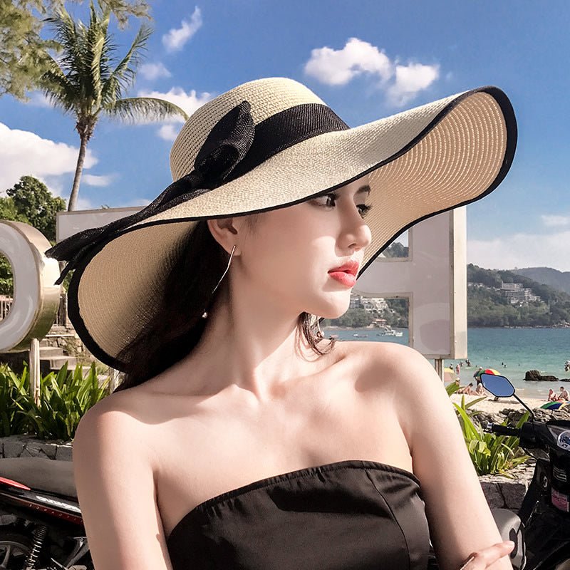 Women's Seaside Summer Vacation Foldable Sun Hat With Wide Brim | Luxury Home Accessories | Heulog Glow