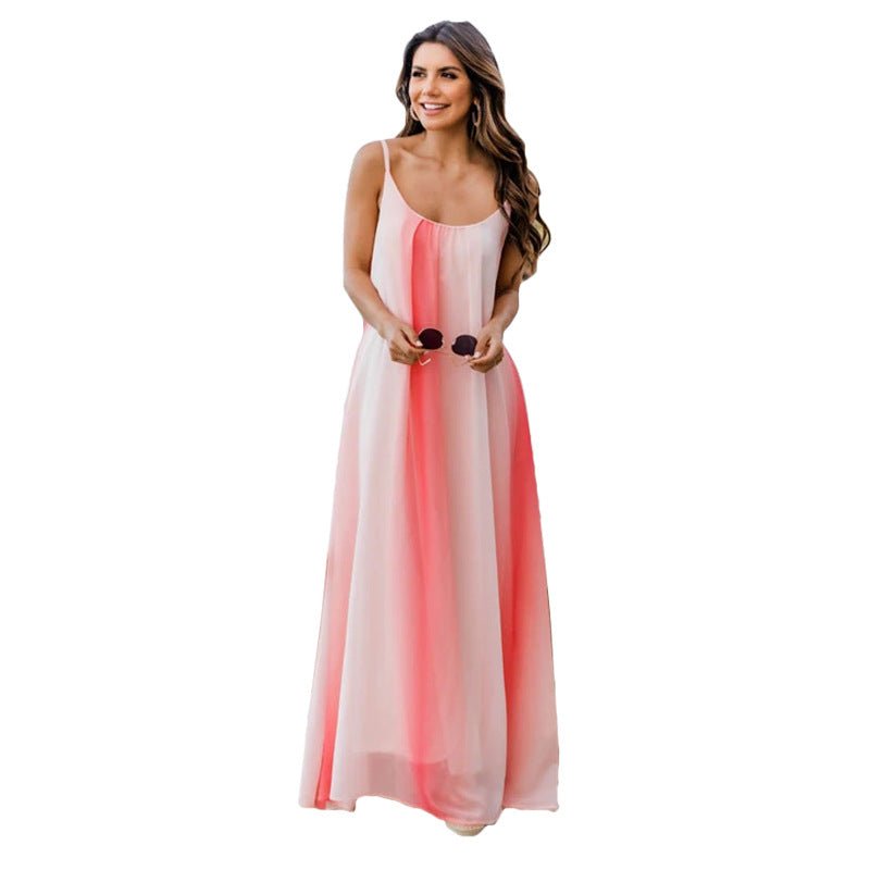 Women's Sexy Gradient Chiffon Strap Beach Dress | Luxury Home Accessories | Heulog Glow