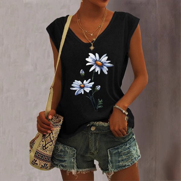 Women's Short-sleeve Wish-style Western-style Tank Top | Luxury Home Accessories | Heulog Glow