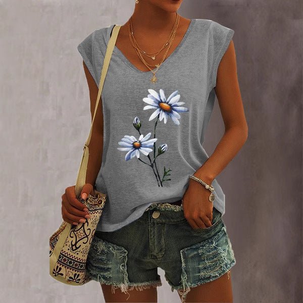 Women's Short-sleeve Wish-style Western-style Tank Top | Luxury Home Accessories | Heulog Glow
