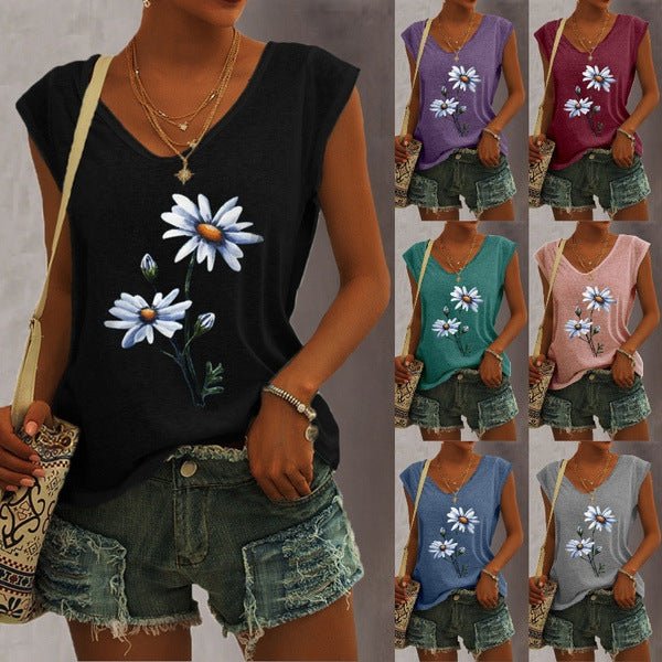 Women's Short-sleeve Wish-style Western-style Tank Top | Luxury Home Accessories | Heulog Glow