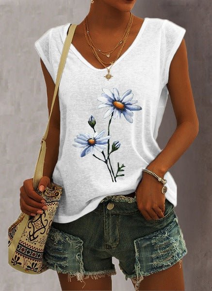 Women's Short-sleeve Wish-style Western-style Tank Top | Luxury Home Accessories | Heulog Glow