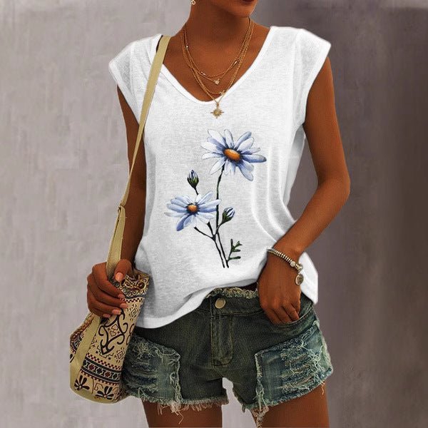 Women's Short-sleeve Wish-style Western-style Tank Top | Luxury Home Accessories | Heulog Glow