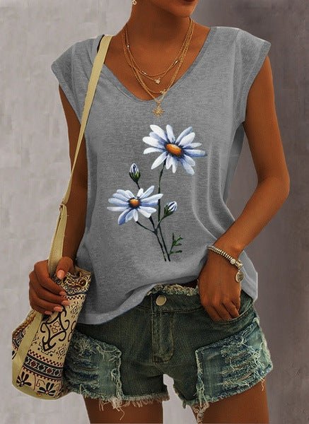 Women's Short-sleeve Wish-style Western-style Tank Top | Luxury Home Accessories | Heulog Glow