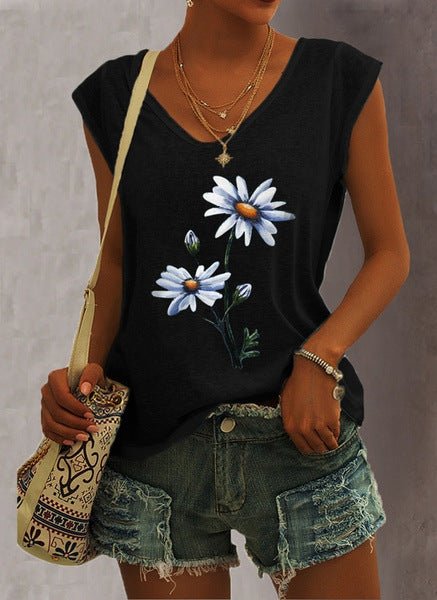 Women's Short-sleeve Wish-style Western-style Tank Top | Luxury Home Accessories | Heulog Glow