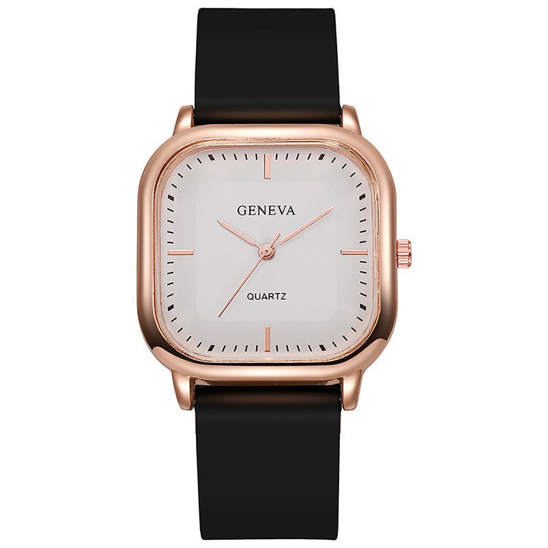 Women's Silicone Strap Fashionable Rose Gold Watch | Luxury Home Accessories | Heulog Glow