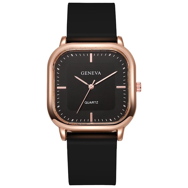 Women's Silicone Strap Fashionable Rose Gold Watch | Luxury Home Accessories | Heulog Glow
