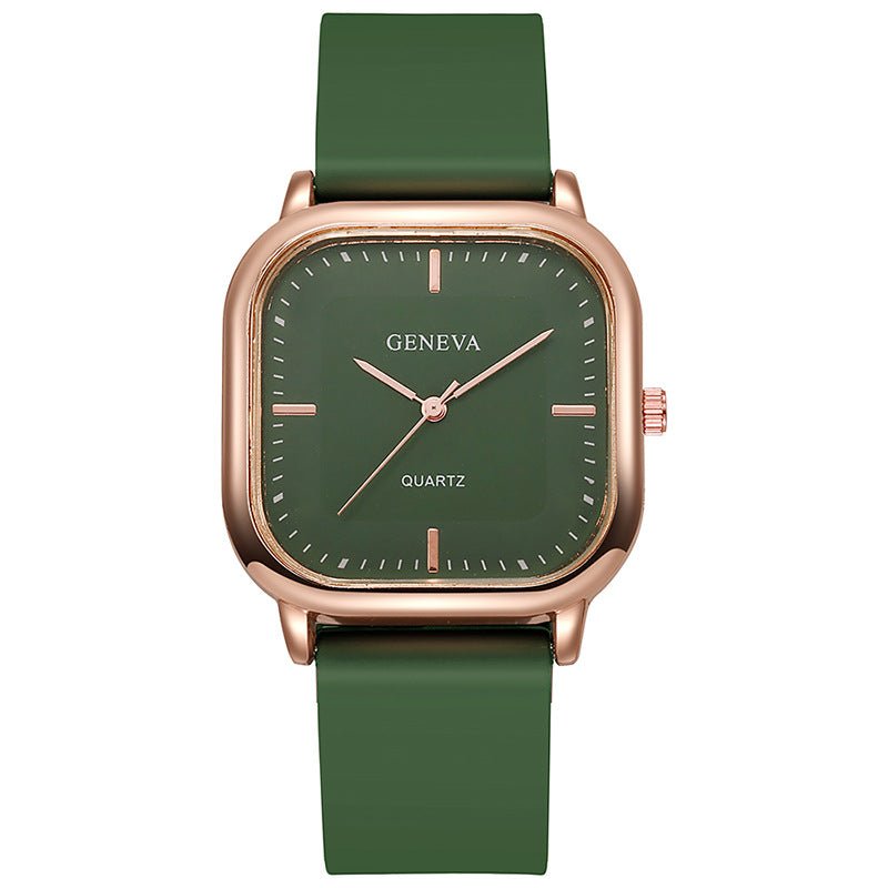 Women's Silicone Strap Fashionable Rose Gold Watch | Luxury Home Accessories | Heulog Glow
