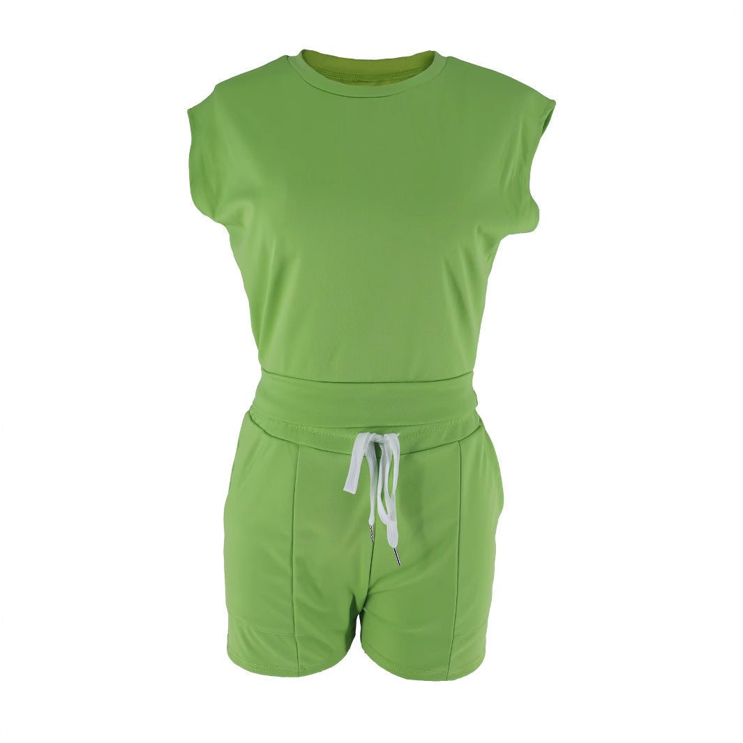 Women's Sleeveless Sporty Casual Two-Piece Set | Luxury Home Accessories | Heulog Glow
