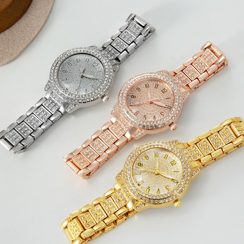 Women's Starry Rhinestone Watch Digital Roman Diamond | Luxury Home Accessories | Heulog Glow