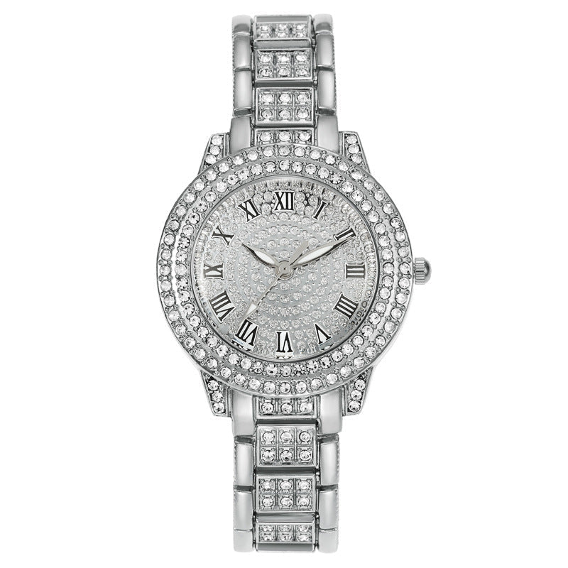 Women's Starry Rhinestone Watch Digital Roman Diamond | Luxury Home Accessories | Heulog Glow