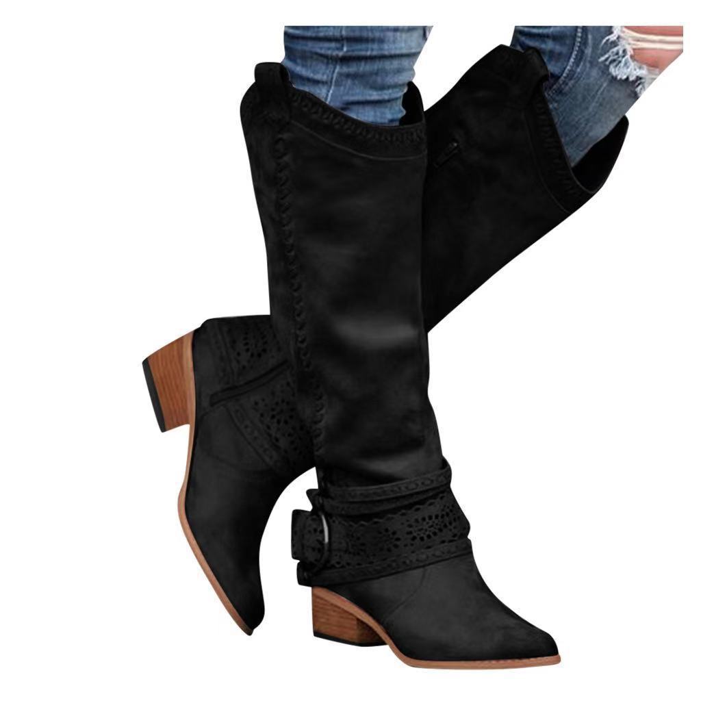 Women's Suede Knight Boots | High Tube Martin Boots | European Fashion | 6 Colours | EU 35–43 | Michan Direct | Luxury Home Accessories | Heulog Glow