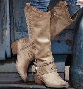Women's Suede Knight Boots | High Tube Martin Boots | European Fashion | 6 Colours | EU 35–43 | Michan Direct | Luxury Home Accessories | Heulog Glow