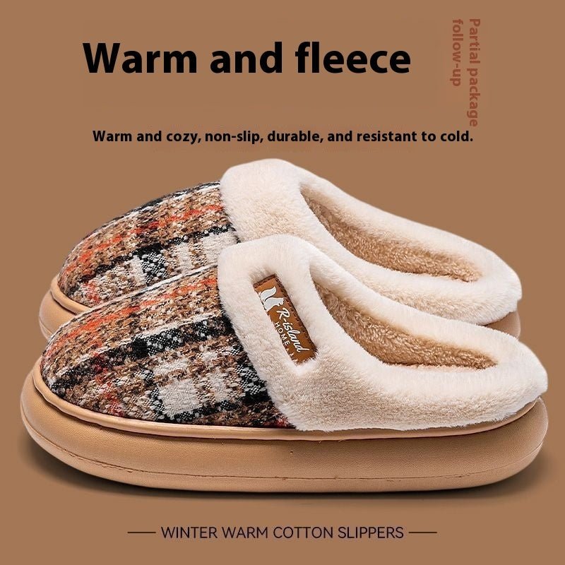 Women's Thick Bottom Non Slip Cotton Slippers | Luxury Home Accessories | Heulog Glow