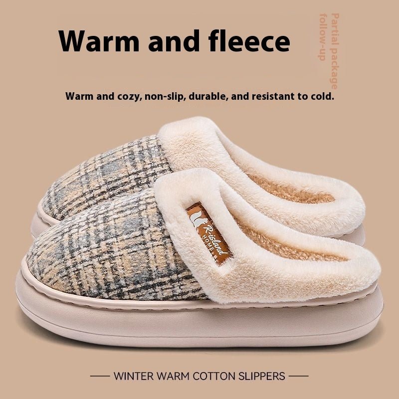 Women's Thick Bottom Non Slip Cotton Slippers | Luxury Home Accessories | Heulog Glow