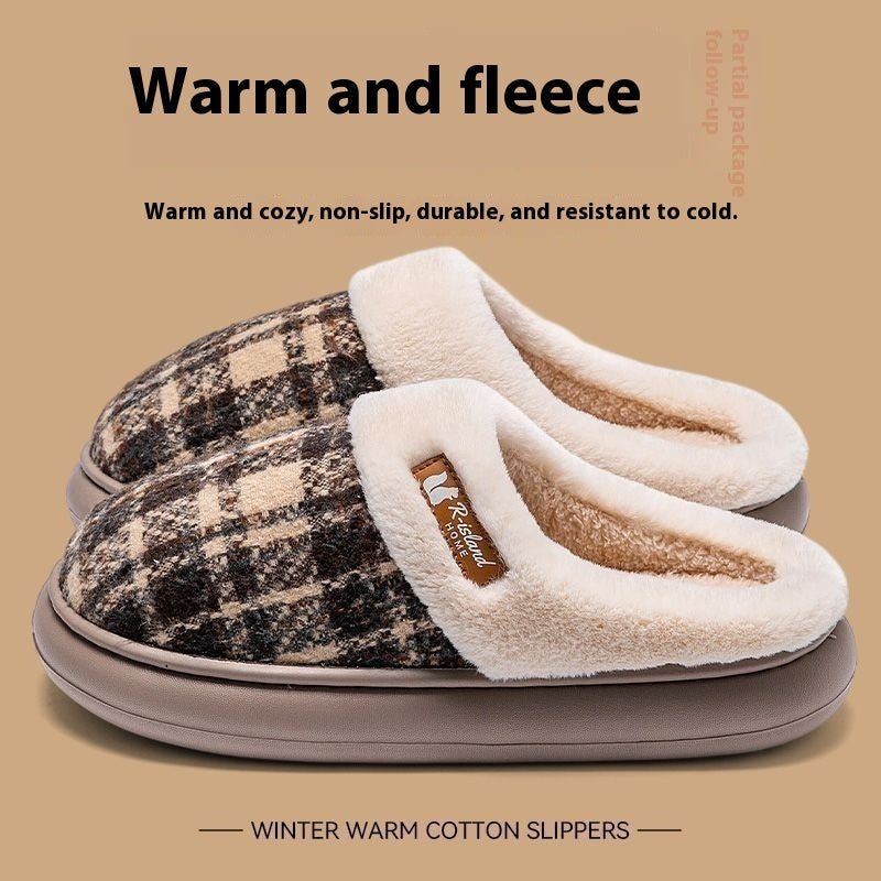 Women's Thick Bottom Non Slip Cotton Slippers | Luxury Home Accessories | Heulog Glow