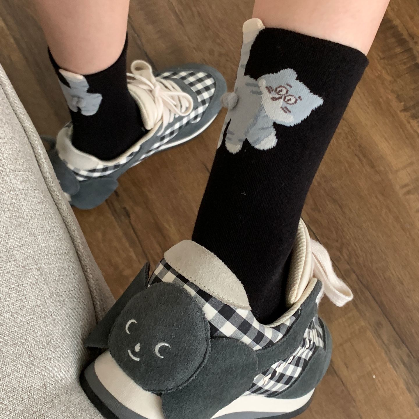 Women's Thin Solid Color Cute Cartoon Funny Long Socks | Luxury Home Accessories | Heulog Glow