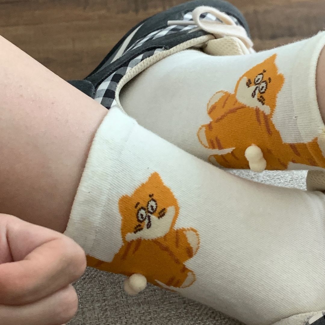 Women's Thin Solid Color Cute Cartoon Funny Long Socks | Luxury Home Accessories | Heulog Glow