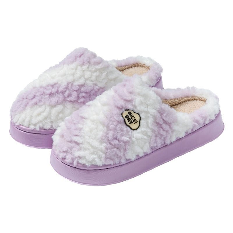 Women's Warm Non-slip Mute Velvet Cotton Slippers | Luxury Home Accessories | Heulog Glow