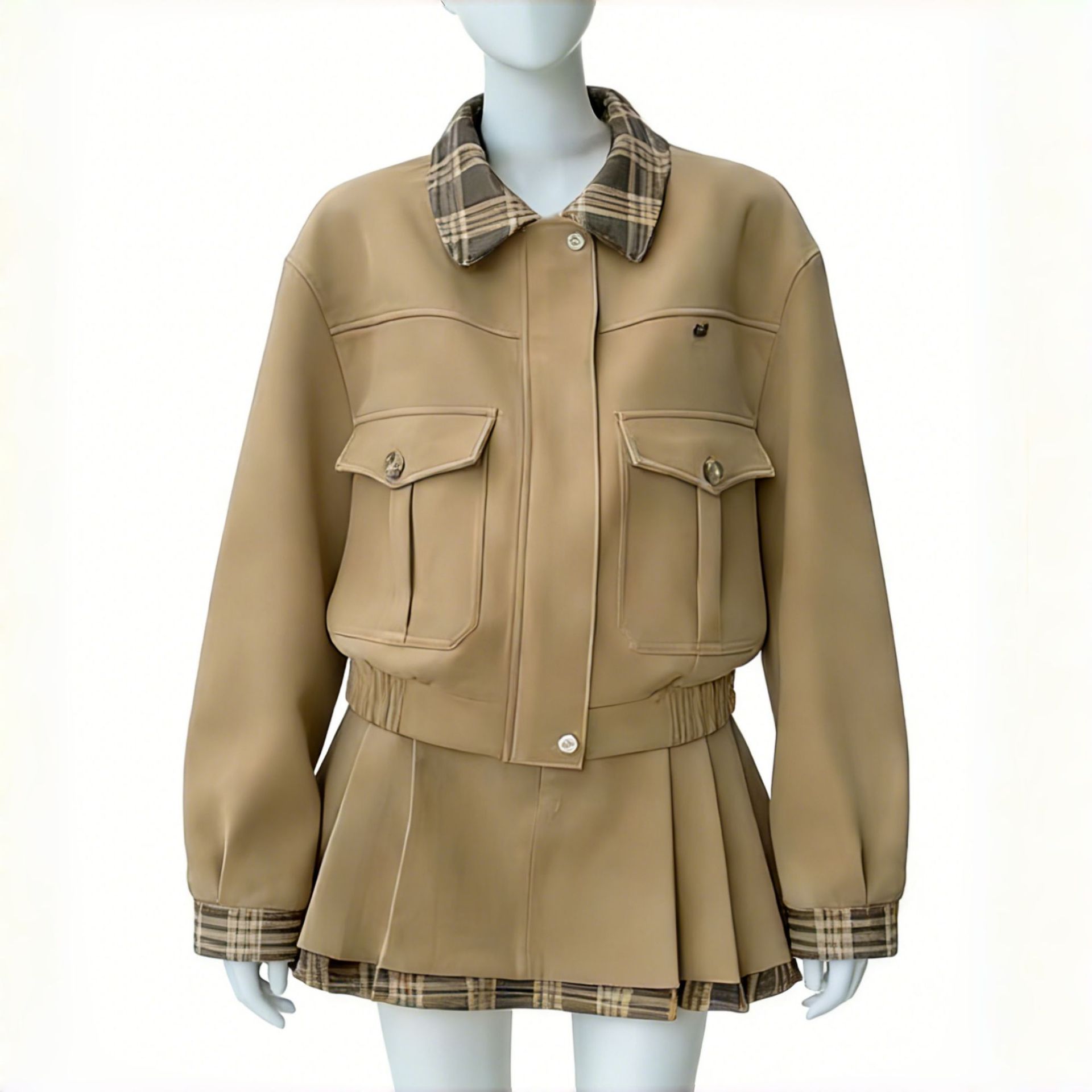 Women's Winter Preppy-Style Woolen Skirt | Luxury Home Accessories | Heulog Glow