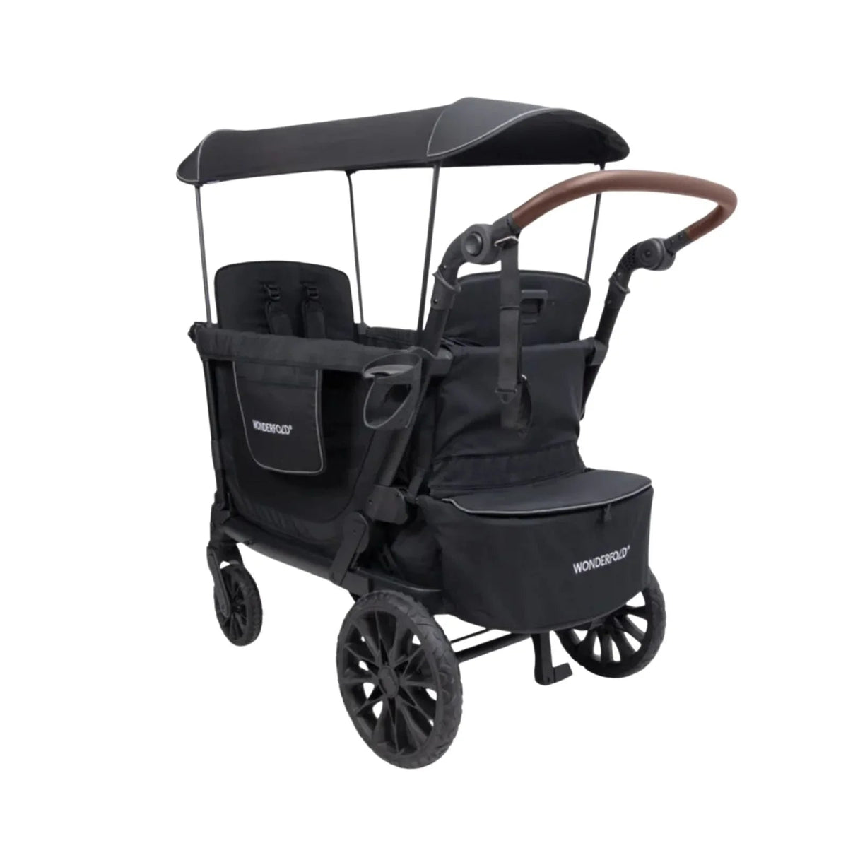 Wonderfold L2 Quad Stroller Wagon - Black | Luxury Home Accessories | Heulog Glow