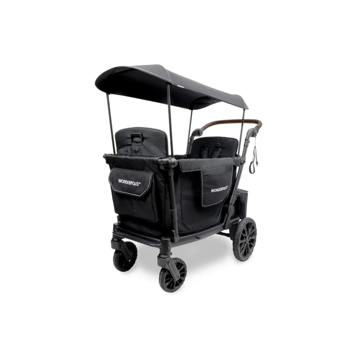 Wonderfold L2 Quad Stroller Wagon - Black | Luxury Home Accessories | Heulog Glow