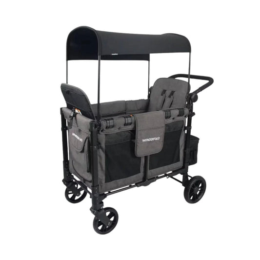 Wonderfold W2 Elite Pro Stroller Wagon - Charcoal Grey | Luxury Home Accessories | Heulog Glow
