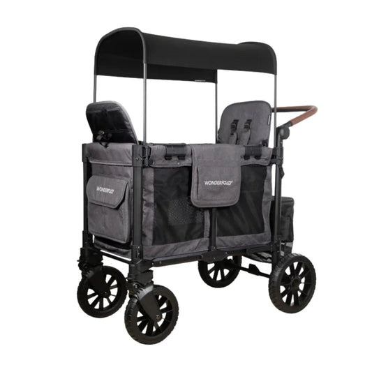 Wonderfold W2 Luxe Pro Stroller Wagon - Charcoal Grey | Luxury Home Accessories | Heulog Glow