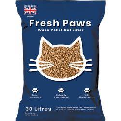Wood Litter Pellets 15kg - Fresh Paws | Luxury Home Accessories | Heulog Glow