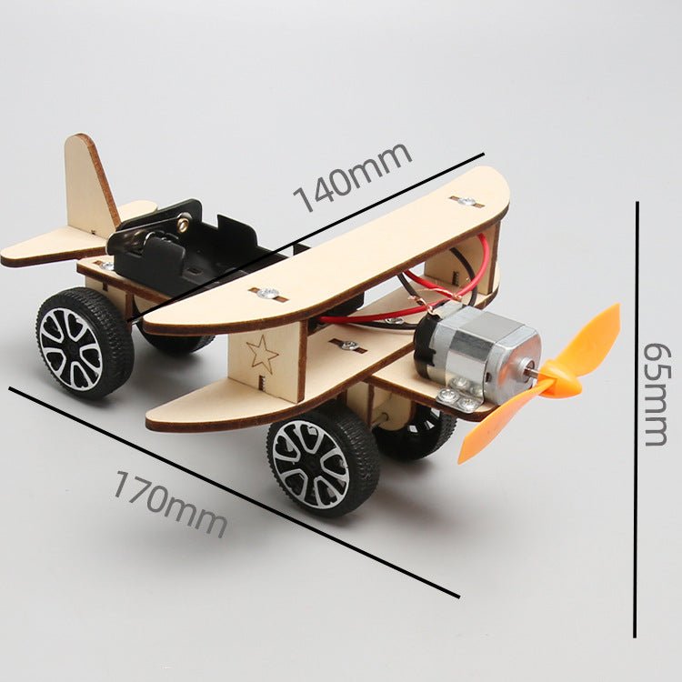 Wooden DIY Airplane Kids Puzzles Helicopter School Projects Experiment Kits Science Toys For Children Education | Luxury Home Accessories | Heulog Glow