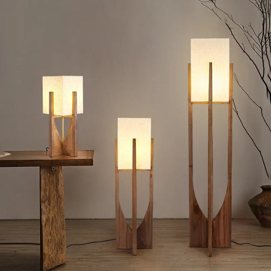 Wooden Fairbanks Floor Lamp | Luxury Home Accessories | Heulog Glow