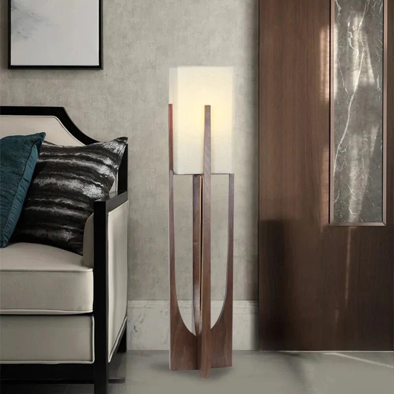 Wooden Fairbanks Floor Lamp | Luxury Home Accessories | Heulog Glow