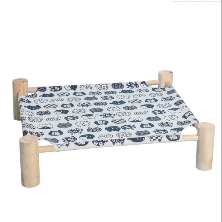 Wooden Frame Canvas Cat Pet Moistureproof Hammock | Luxury Home Accessories | Heulog Glow
