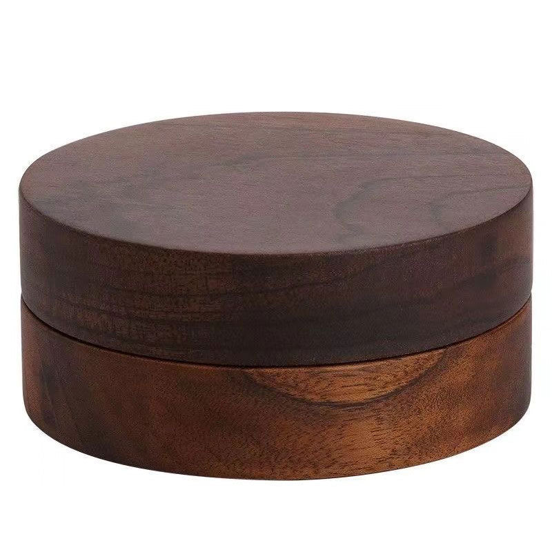 Wooden Trendy Unique Black Walnut Ashtray With Lid | Luxury Home Accessories | Heulog Glow