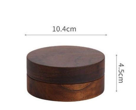 Wooden Trendy Unique Black Walnut Ashtray With Lid | Luxury Home Accessories | Heulog Glow