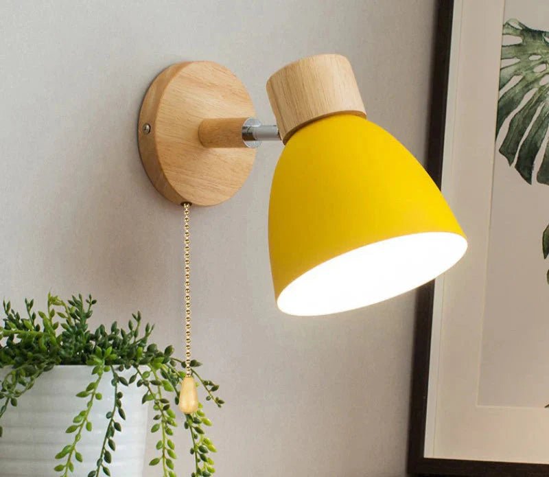 Wooden Wall Lamp With Switch | Luxury Home Accessories | Heulog Glow