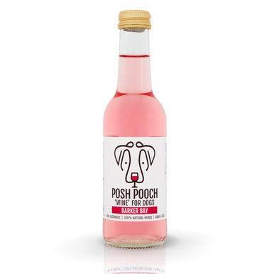 Woof & Brew Posh Pooch Wine for Dogs Barker Bay - Rose 250ml | Luxury Home Accessories | Heulog Glow