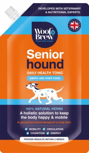 Woof&Brew Senior Hound | Luxury Home Accessories | Heulog Glow