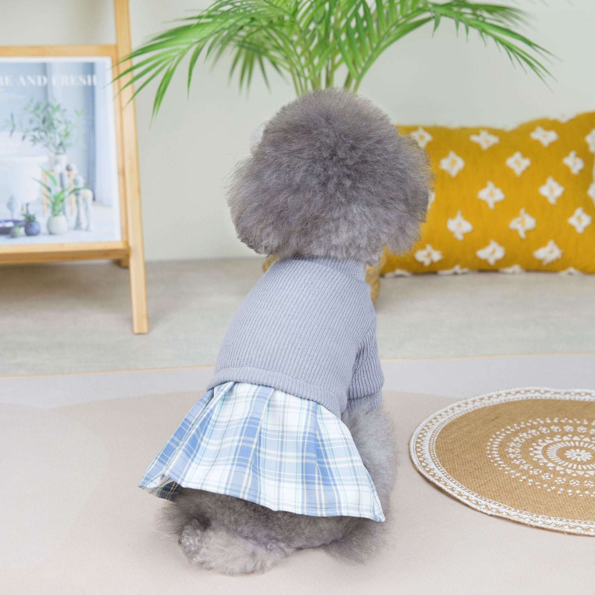 Wool Fabric Leisure Warm Sweatshirt Skirt Pants Suit Dog Clothes | Luxury Home Accessories | Heulog Glow