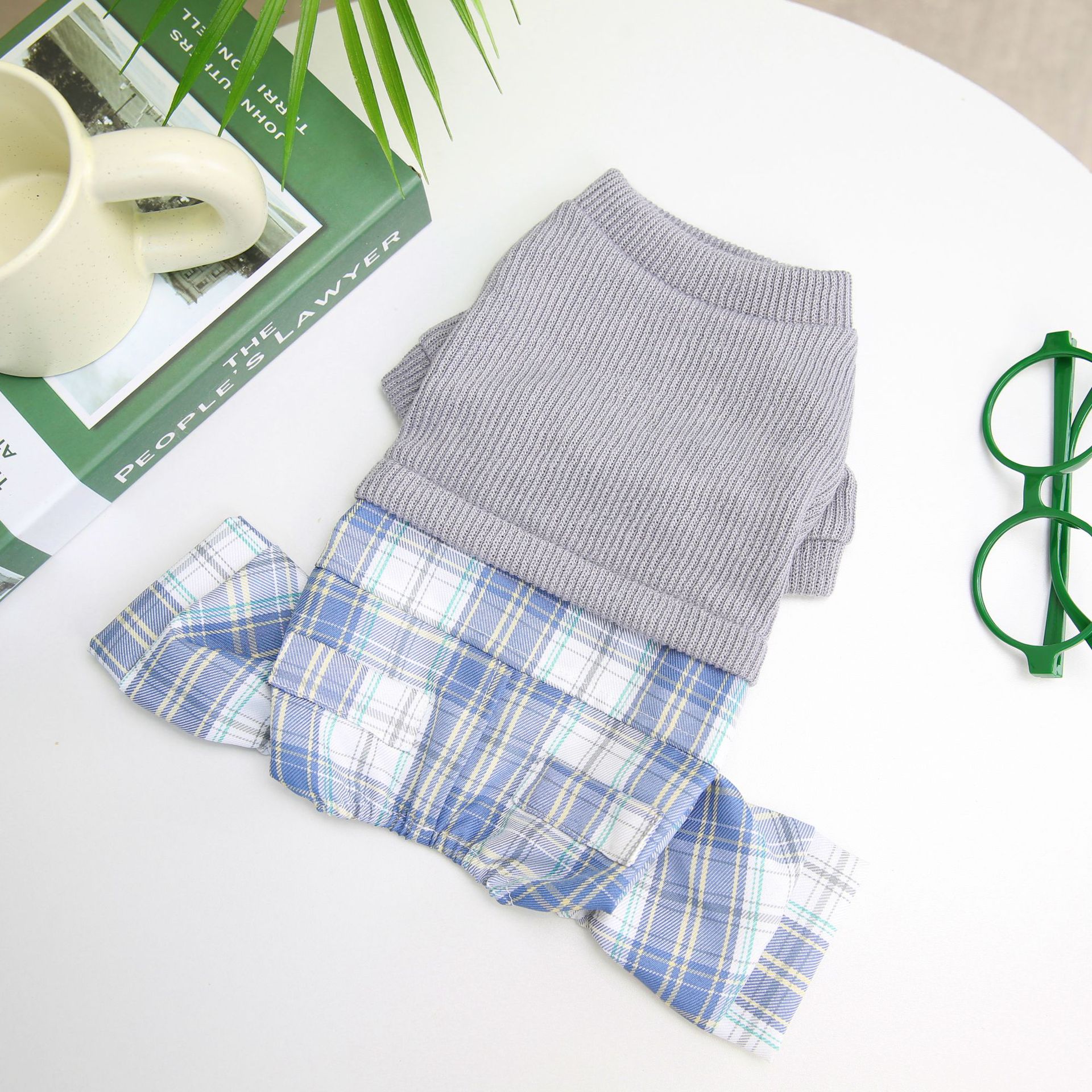 Wool Fabric Leisure Warm Sweatshirt Skirt Pants Suit Dog Clothes | Luxury Home Accessories | Heulog Glow