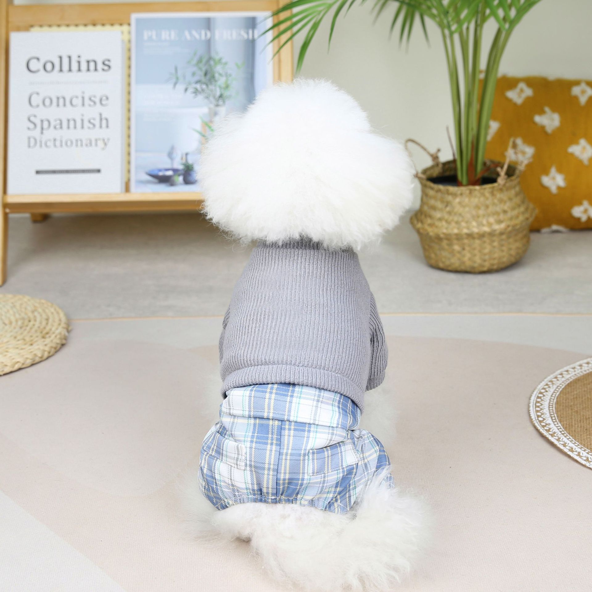 Wool Fabric Leisure Warm Sweatshirt Skirt Pants Suit Dog Clothes | Luxury Home Accessories | Heulog Glow