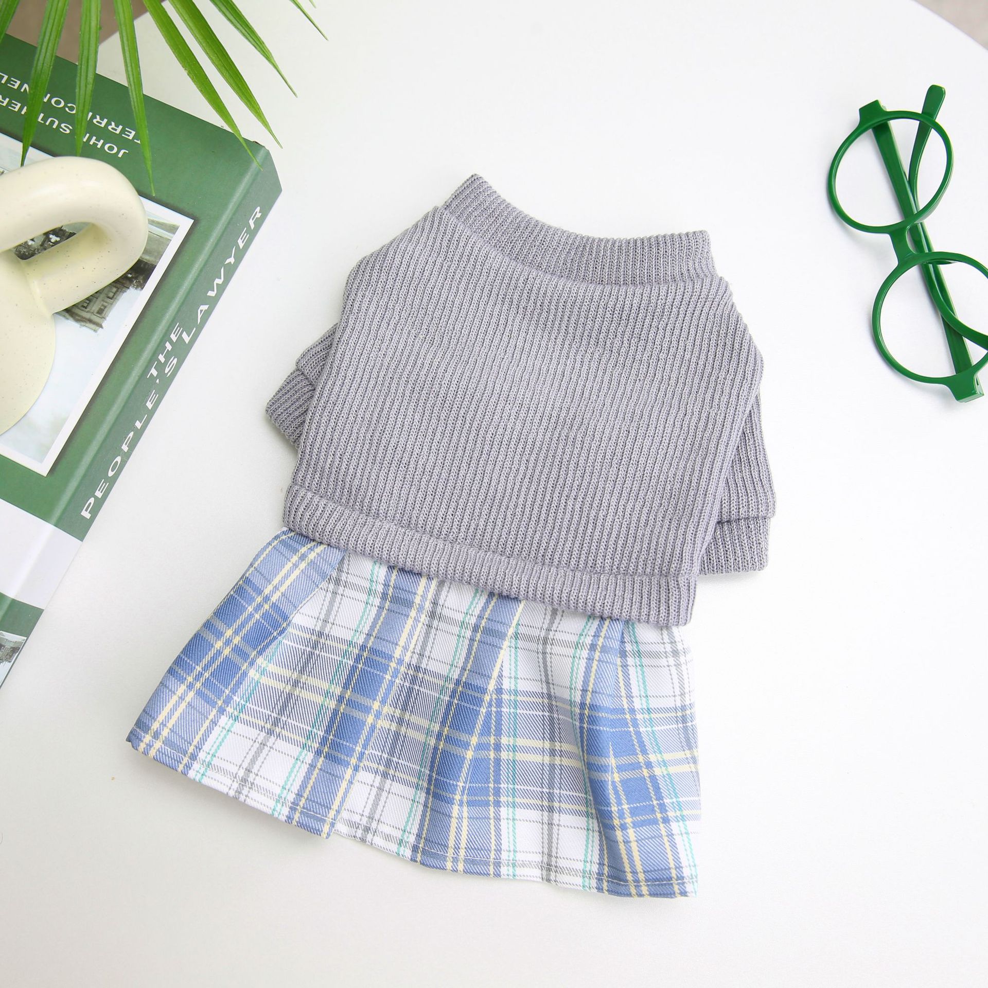 Wool Fabric Leisure Warm Sweatshirt Skirt Pants Suit Dog Clothes | Luxury Home Accessories | Heulog Glow